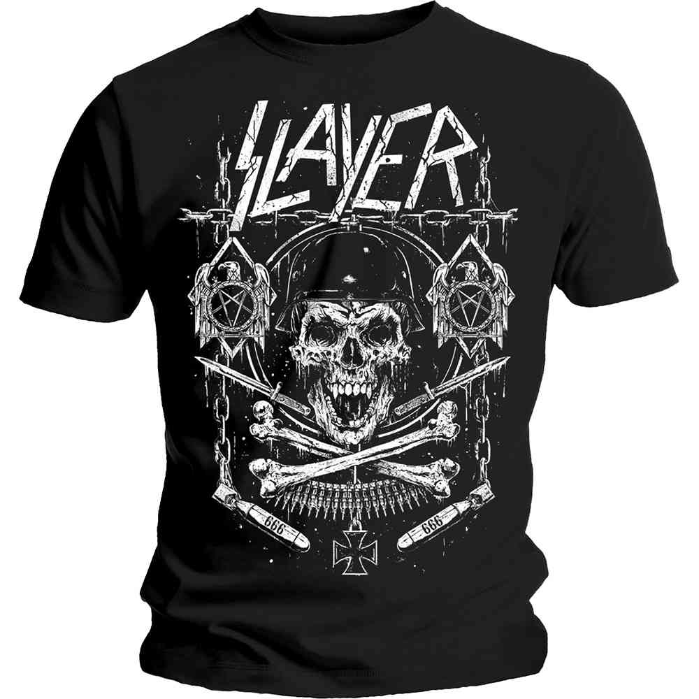 Slayer - Skull & Bones Revised Herren TShirt - Schwarz